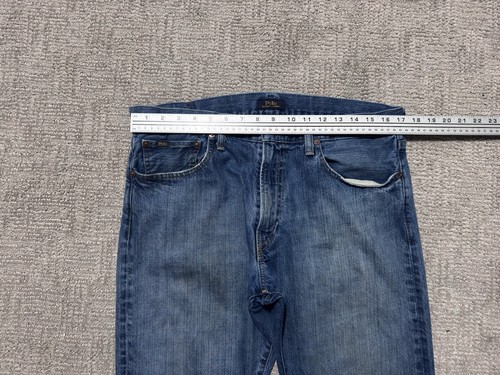 Polo Ralph Lauren Varick jeans slim dritto uomo 34X29 blu vintage denim casual - Foto 5 di 8