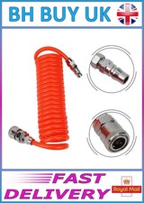 6m PNEUMATIC AIR HOSE SPIRAL TUBE, COMPRESOR, WITH CONNECTIONS CAR TOOLS PUMP