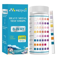 Heavy Metals Water Test Strips 100Ct Kit for Lead Iron Copper Home Drinking Tap