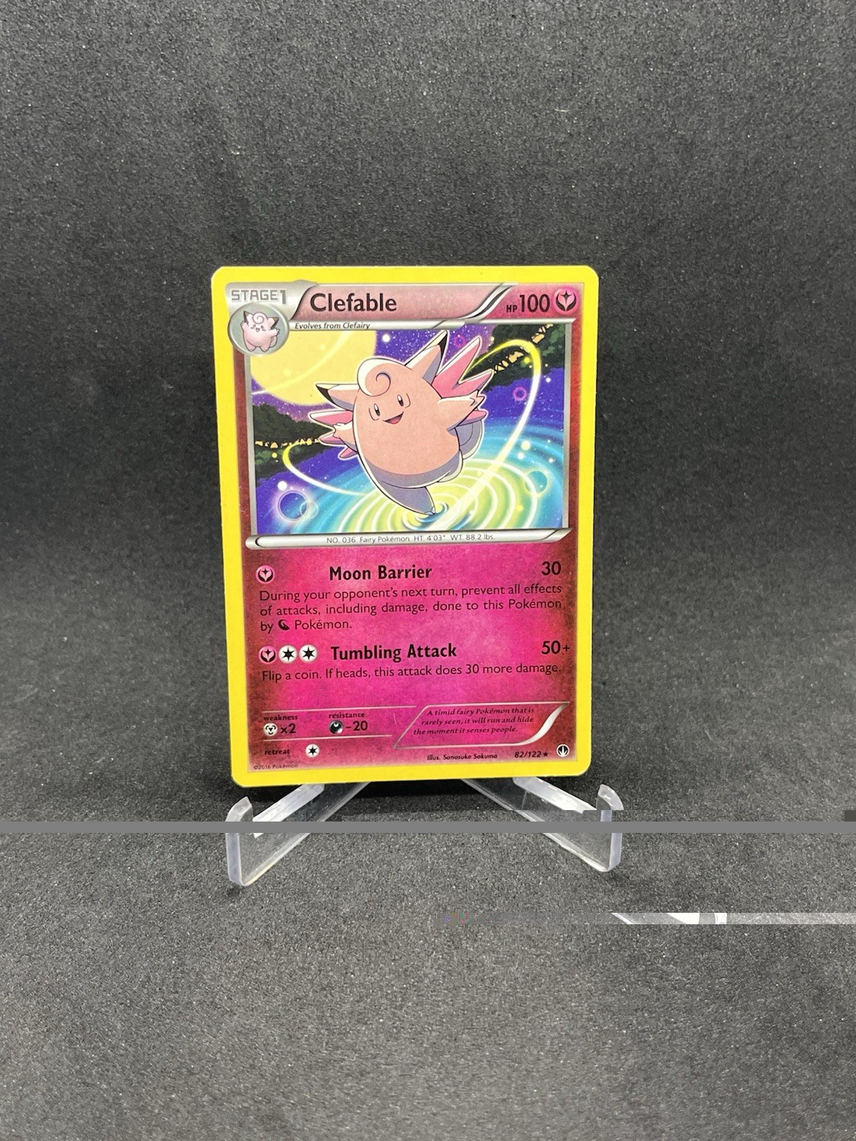 Clefable 82/122 XY BREAKpoint Rare Pokémon Card 2016 LP