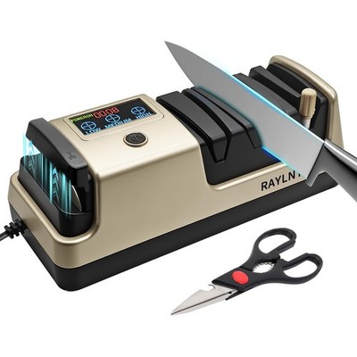 Professional 5-in-1 Electric Knife Sharpener with LCD Display,Scissor Sharpen...