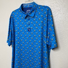 Bogey Bros Shirt Mens XL Blue Polo WD90 Swing Grease Golf Performance