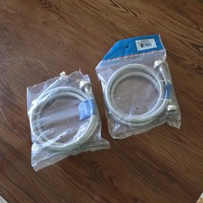 Supco Washing Machine Set Inlet Fill Hoses Stainless Steel 3/8" x 5' Fem/Fem