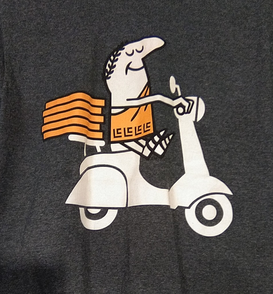 Little Caesars Pizza T-Shirt Size S Small Gray Grey
