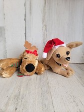 Plush Xmas plush taco bell dog stuffed animal reindeer set