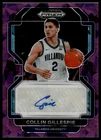 2022 Panini Prizm Draft Collin Gillespie Purple Ice Rookie Autograph Auto /99