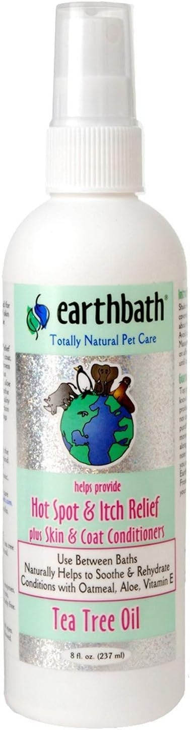 EARTHBATH Hot Spot Relief Spray Tea Tree Oil & Aloe Vera 8oz