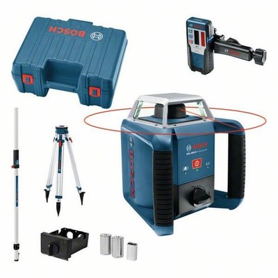 Bosch Rotationslaser GRL 400 H, mit LR 1, Baustativ BT 170 HD und Messstab GR 24