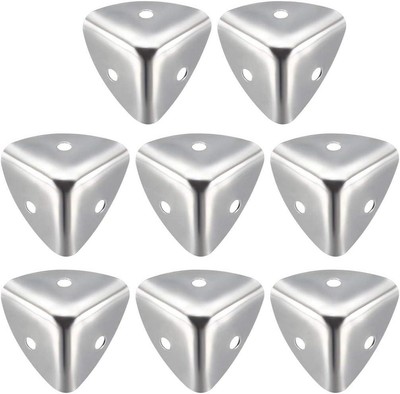 Metallbox Eckenschutz Kantenschutz Schutz 25 x 25 x 25 mm silberfarben 8 Stück
