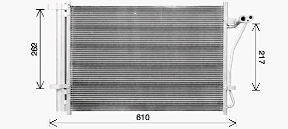 HY5470D AVA Condenser FIT HYUNDAI I20 (2008) 1.2