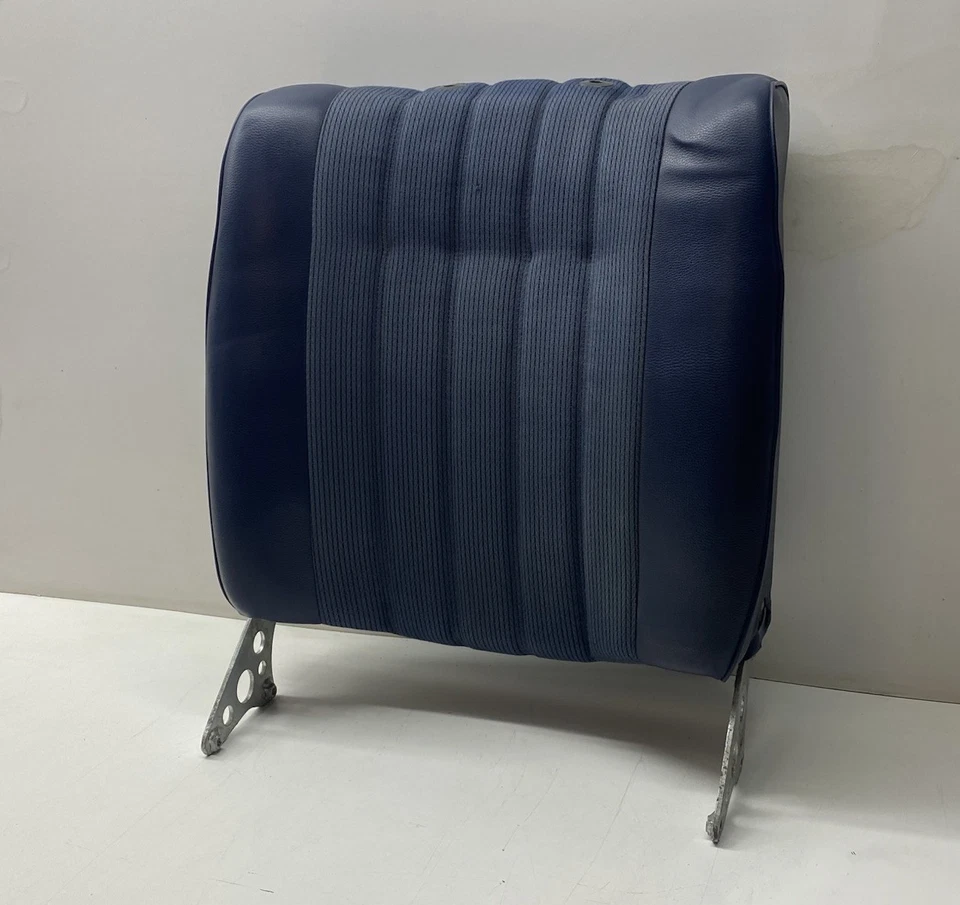Mercedes W114 W115 Sitz Gestell Rücken Lehne Blau Stoff Fischgrät 2. Serie - Bild 1 von 4