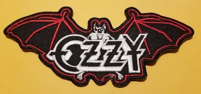 BURNSEYS CUSTOMS Embroidered OZZY OSBOURNE "Prince of Darkness" Patch Approx 2 x 4.75