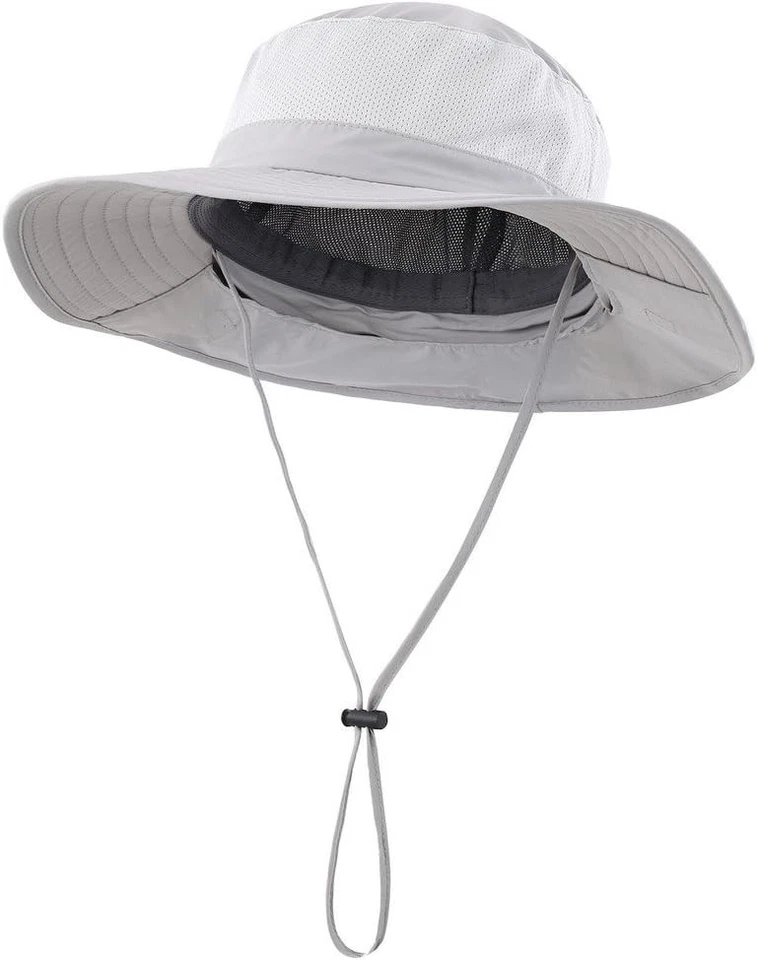 Wide Brim Outdoor Sun Hat with Neck Flap - UPF 50+ Protection for Men & Women - Image 4 of 4