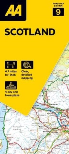 AA Road Map Scotland (Sheet map, folded)