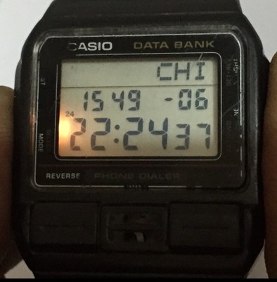 Casio Data Bank 555 DBA-800 Phone Dialer Quartz Vintage Men's