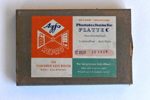 AGFA Repro Phototechnische Platte C 4x6"  Vintage Glass Plates UNOPENED DDR Rare - Afbeelding 1 van 4