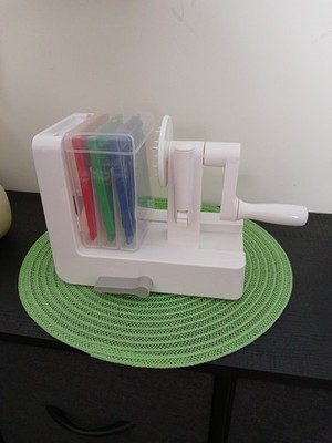 OXO Good Grips Spiralizer 3-Blade Tabletop  Shredder, Easy Clean, Convenient