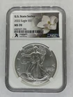 2022 ASE, State Series, Mississippi, NGC MS 70, Magnolia Label, Mintage 7,777
