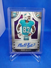 MATT HAZEL 2014 CROWN ROYALE PURPLE PLAID DOLPHINS AUTO RC #D /10 Rookie S-MH