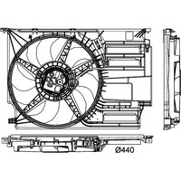 Mahle Cff 405 000P LüFter MotorküHlung FüR Mini Bmw 2 X1 X2 Clubman F45 F46