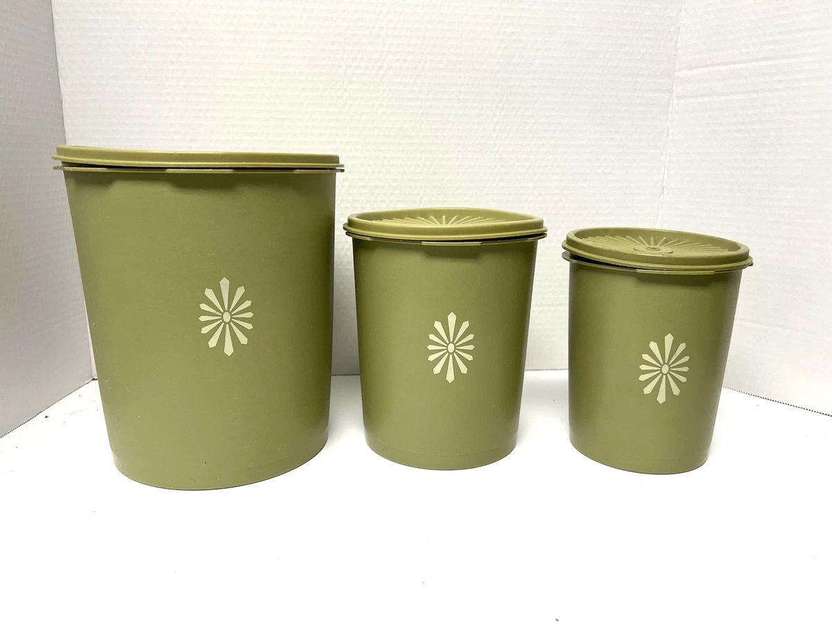 1970s Tupperware In Collectible Plastic Food Canisters (1970-Now