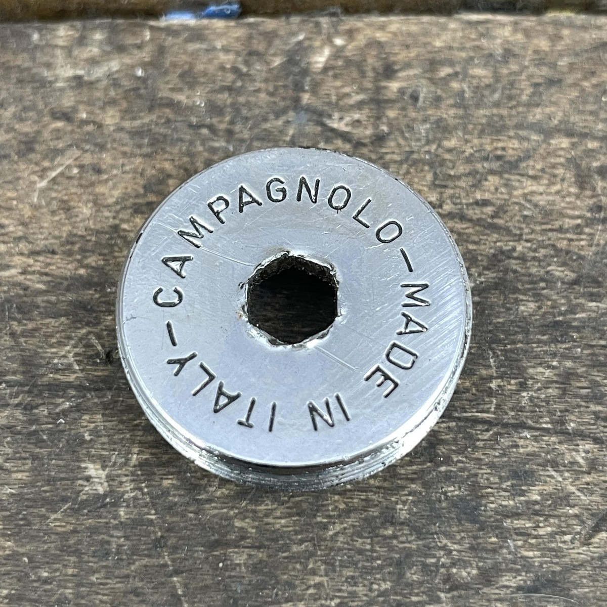 Vintage Campagnolo Record Crank Arm Dust Cap Metal Steel Road Bike