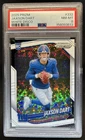 2025 Panini Prizm Jaxson Dart RC White Disco Rookie #332 Giants PSA 8