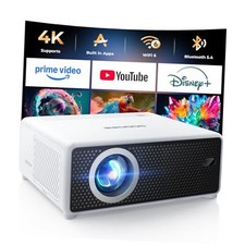 Mini Smart Projector with WiFi and Bluetooth - Compatible with