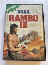 Rambo III - Sega Master System 1988- Game In Box Tested