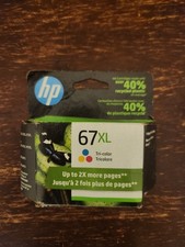 HP 67XL High Yield Tri-Color Original Ink Cartridge March 2023