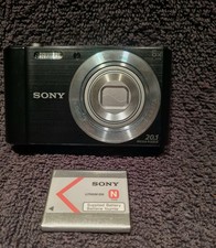 Sony DSC W810 Cyber Shot Compact Digital Camera Black 20.1 MP Optical Zoom CE