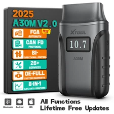 XTOOL A30M V2.0 Wireless Car Bidirectional Scan Tool OBD2 Scanner 26+ Services