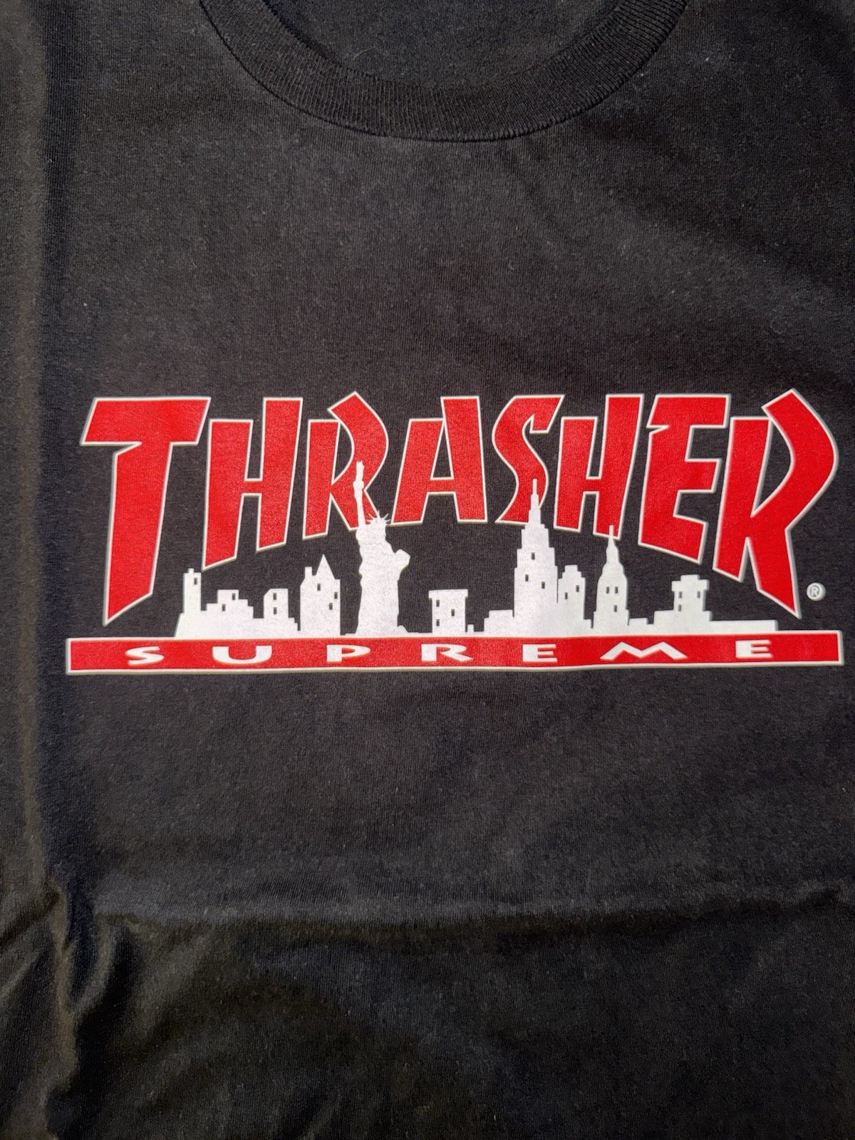 Supreme Thrasher Graphic Print T-Shirt XL Black