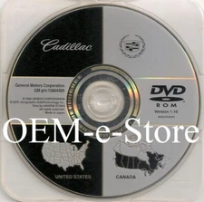 Cadillac Navigation DVD U.S CAN Map Version 1.10 Fit ONLY 2006 2007 Cadillac DTS
