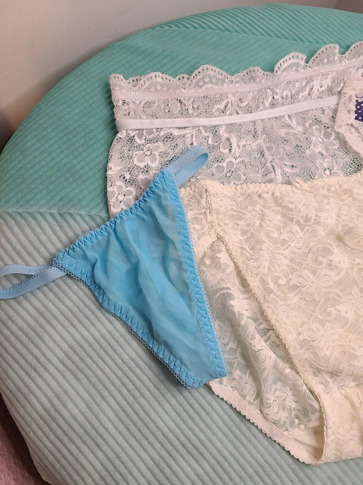 Комплект свадебных трусиков «Что-то синее» размер Sm упаковка 5 шт. - Изображение 2 из 4