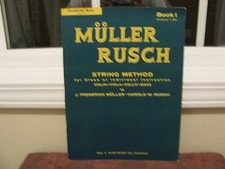 Original 1961 Muller Rusch String Method Violin Viola Cello Bass Book 1 VINTAGE