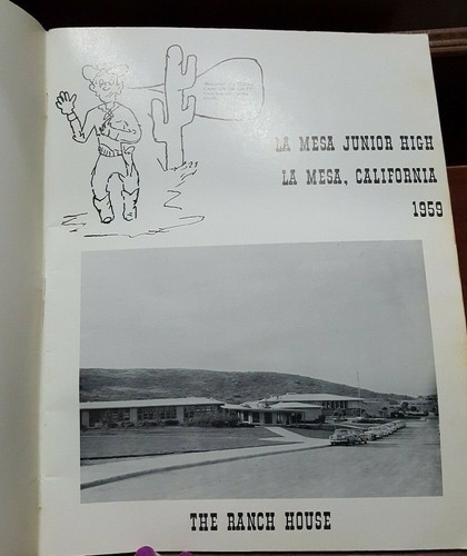 LA MESA, CA VTG 1959 Yearbook ROUNDUP Junior High Middle School **FEW AUTOGRAPHS - Picture 2 of 9