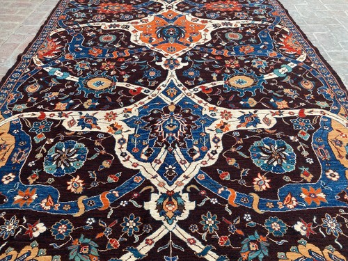 7x10 Rich Braun Blau Orientalisch Afghan Soumak Wolle Kelim Teppich Kaukasisch Antik Rug - Bild 3 von 19