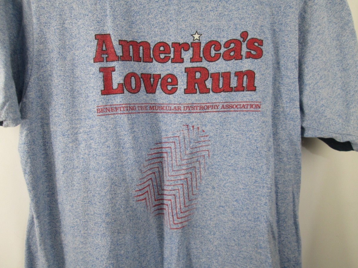 T-shirt Vintage 1984 San Francisco Marathon – Bleu, Taille XS/S – Coton – Occasion Bon état
