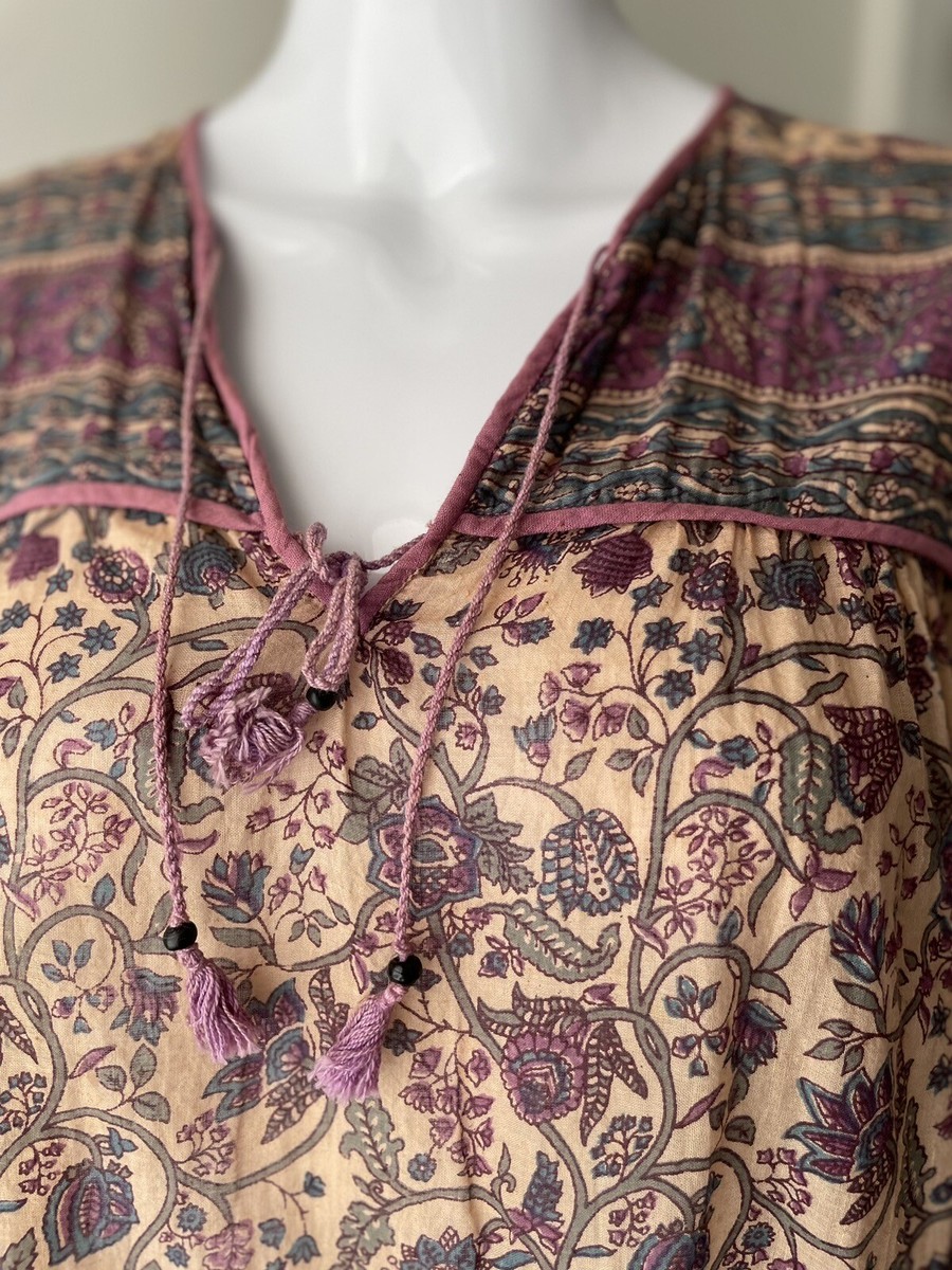 VINTAGE - vintage＊70s Indian cotton tunic 70s Vintage Indian Cotton Tunic Style Dress | eBay