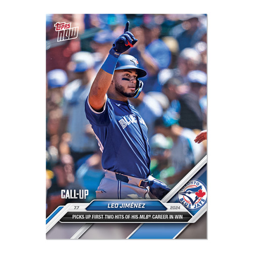 2024 Topps Now 399 Leo Jiménez