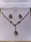Charter Club Silver-Tone Crystal Pendant Y-Necklace & Stud Earrings Boxed Set — photo 1