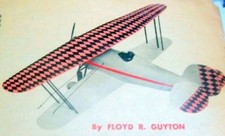 Air Trails TAPER WING WACO PLAN  CONSTRUCTION ARTICLE for37" UC Model Airplane