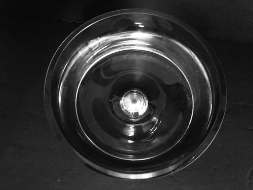 KROSNO GLAS POLEN große Schale mit Deckel kontrollierte Blase in breitem Boden - Bild 10 von 12