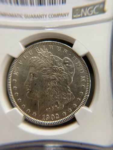 1902 Morgan Silver Dollar; ms62 NGC
