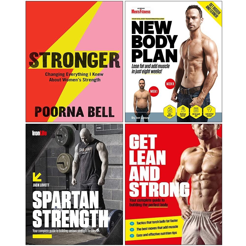 Various Unisex Stronger, New Body Plan, Spartan Strength, Get Lean And Strong 4 Books Collection Set - Non Fiction - Mixed Format - Image 3