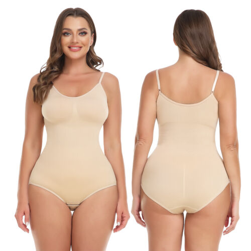 Women's Slimming Full Body Shaper Seamless Firm Tummy Control Shapewear Bodysuit - Picture 17 of 45