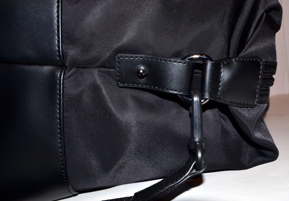 Bolso de Lona CALVIN KLEIN Algodón Nylon NEGRO PRECIO DE VENTA SUGERIDO POR EL FABRICANTE: $248 Nuevo Con Etiqueta Foto 4 de 4