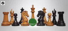 Sinquefield Cup Repro Chess Pieces Only- Double Weighted Distressed Boxwood