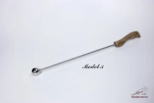 Conjunto de bengala Butt Bruiser bola de aço inoxidável crop thumper colheita de equitação chicote BDSM - Imagem 4 de 4